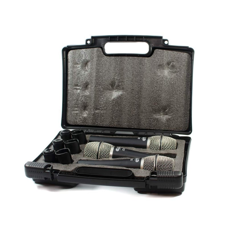 CAD Audio D38X3 3-Pack Supercardioid Handheld Microphones â€“ Neodymium Capsule, Articulate Vocals, Carry Case & Clips - Image 5